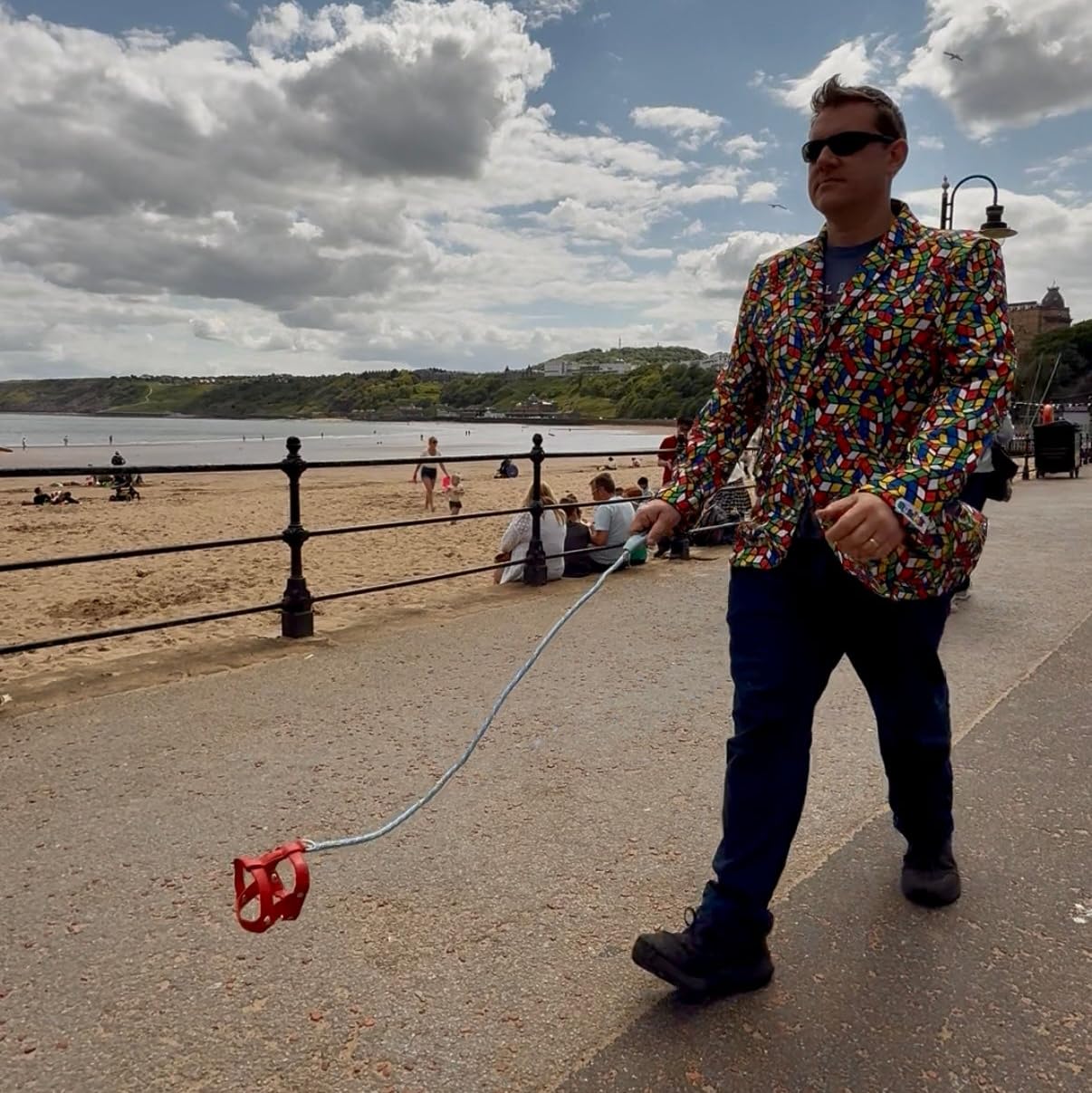 Invisible Dog Lead ~ Joke Funny Puppy Leash Prop ~Walk the Invisible Canine~Clown~Prop~Fancy Dress~Comedy Invisible Doggy Collar