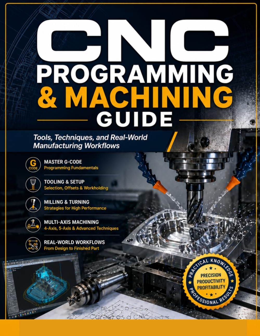 CNC PROGRAMMING & MACHINING GUIDE: Tools, Techniques, and Real-World Manufacturing Workflows