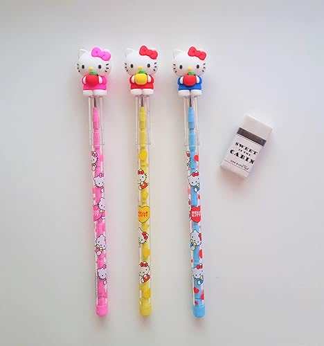 Miniatura 3 de HelloKittyFriends 4 en 1 Juego de lápices Hello Kitty (aleatorio)