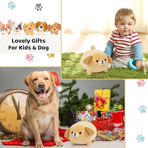 Vista 12 de Peluche de perro de montaña bernés, almohada de felpa de 13 pulgadas, lindos juguetes de peluche de perros de montaña de Berna grande, almohada