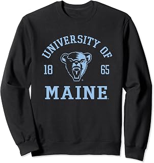 Maine Black Bears Stamp Logo Officially Licensed Sweatshirt