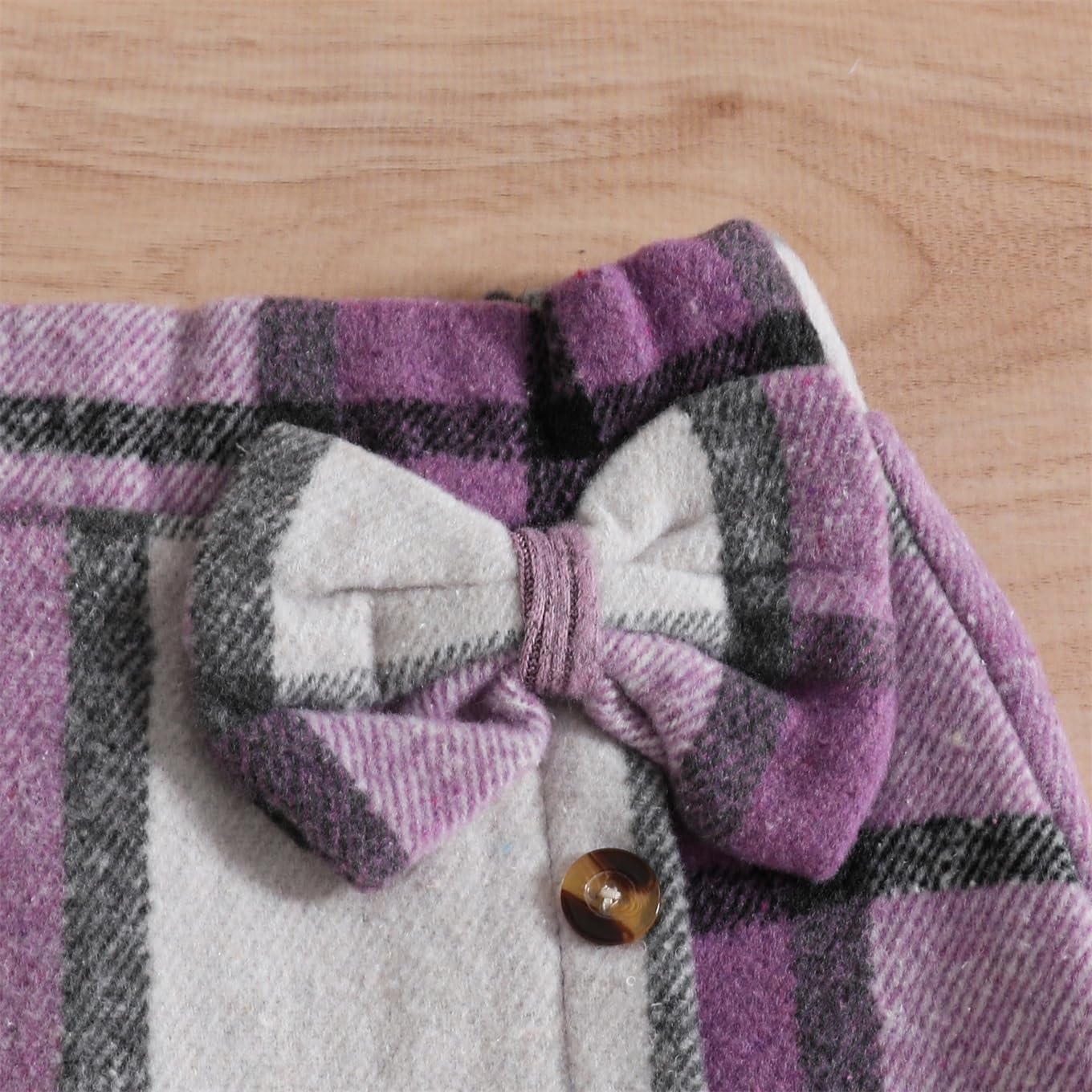 Toddler Kid Girls Plaid Outfits Girls Long Sleeve Knit Ribbed Shirt Tops Plaid Skirt Set Fall Winter Clothes - Image 7