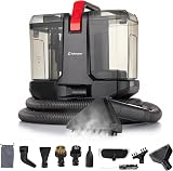 LEHMANN SteamWash 1800 - Nettoyeur Vapeur 4 en 1 & Aspirateur Injecteur Extracteur, Nettoyeur à Main Portable Canapé, Tapis, Voiture, Eau Chaude 60°C, Vapeur 116°C, 16 kPa - 1