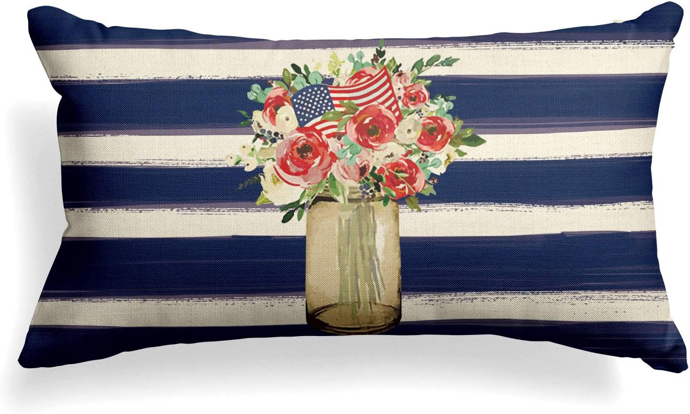 AVOIN Watercolor American Flag Throw Pillow Cover Nigeria Ubuy