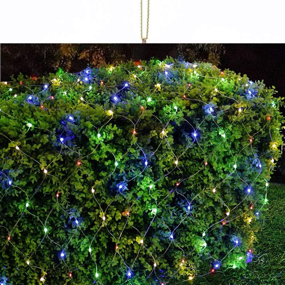 Kurt S. Adler 300-Light 6-Foot Starburst Multi LED Net Light