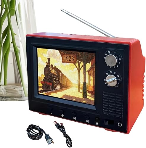 TV Rétro Petit Écran 720P 8 Go De Mémoire Décoration Inté Hadgdg
