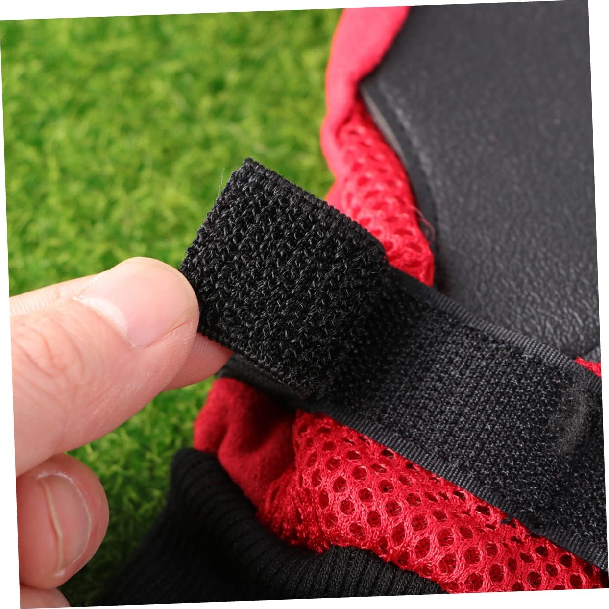 NOLITOY 3sets Breathable Mesh Dog Boots Non- Sole Red Paw for Outdoor Activities and Weather Conditions