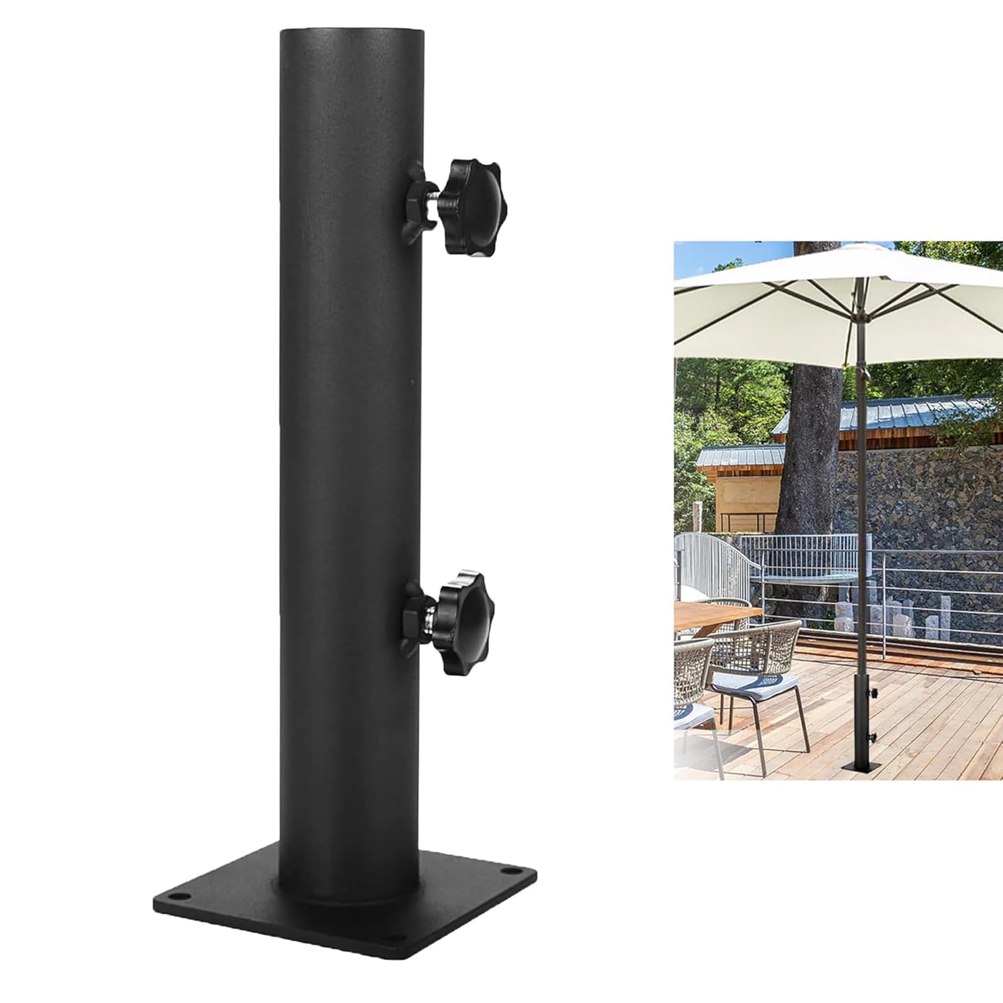 abba patio umbrella with lights Abba Patio 7.5-ft Steel Blue Push-button Tilt Market Patio Umbrella one_size