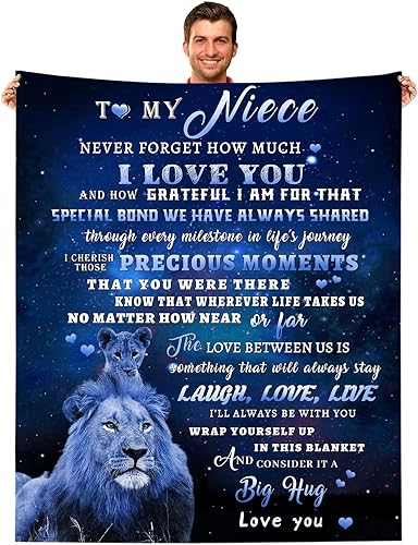 Miniatura 7 de Manta con texto en inglés To My Nephew from Uncle or Auntie, manta de león a mi sobrino, regalo de cumpleaños y Acción de Gracias para mi sobrino,