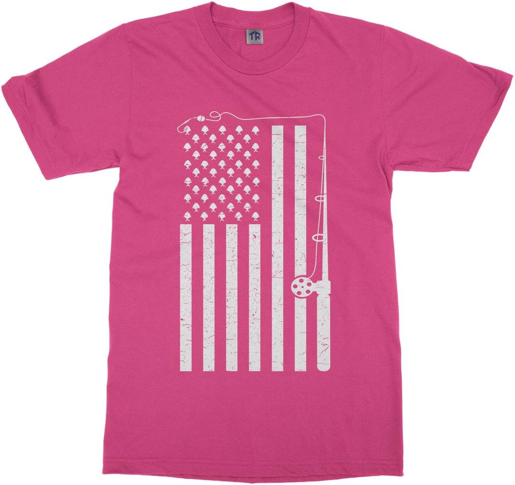Threadrock Kids Fishing American Flag Youth T-Shirt