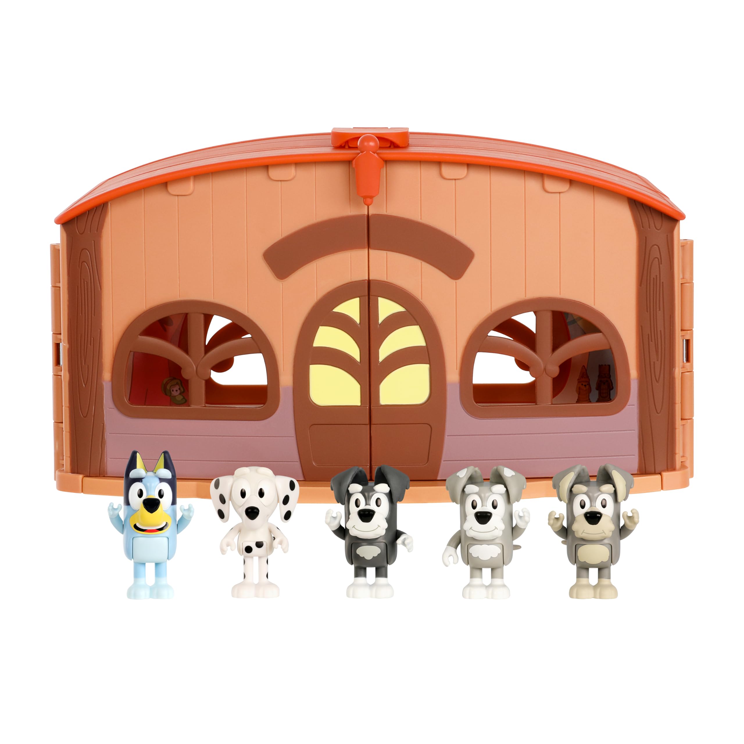 Bluey School Playset with Mates School Playset with 5 Figures - Chloe, The Terriers Amazon Exclusive