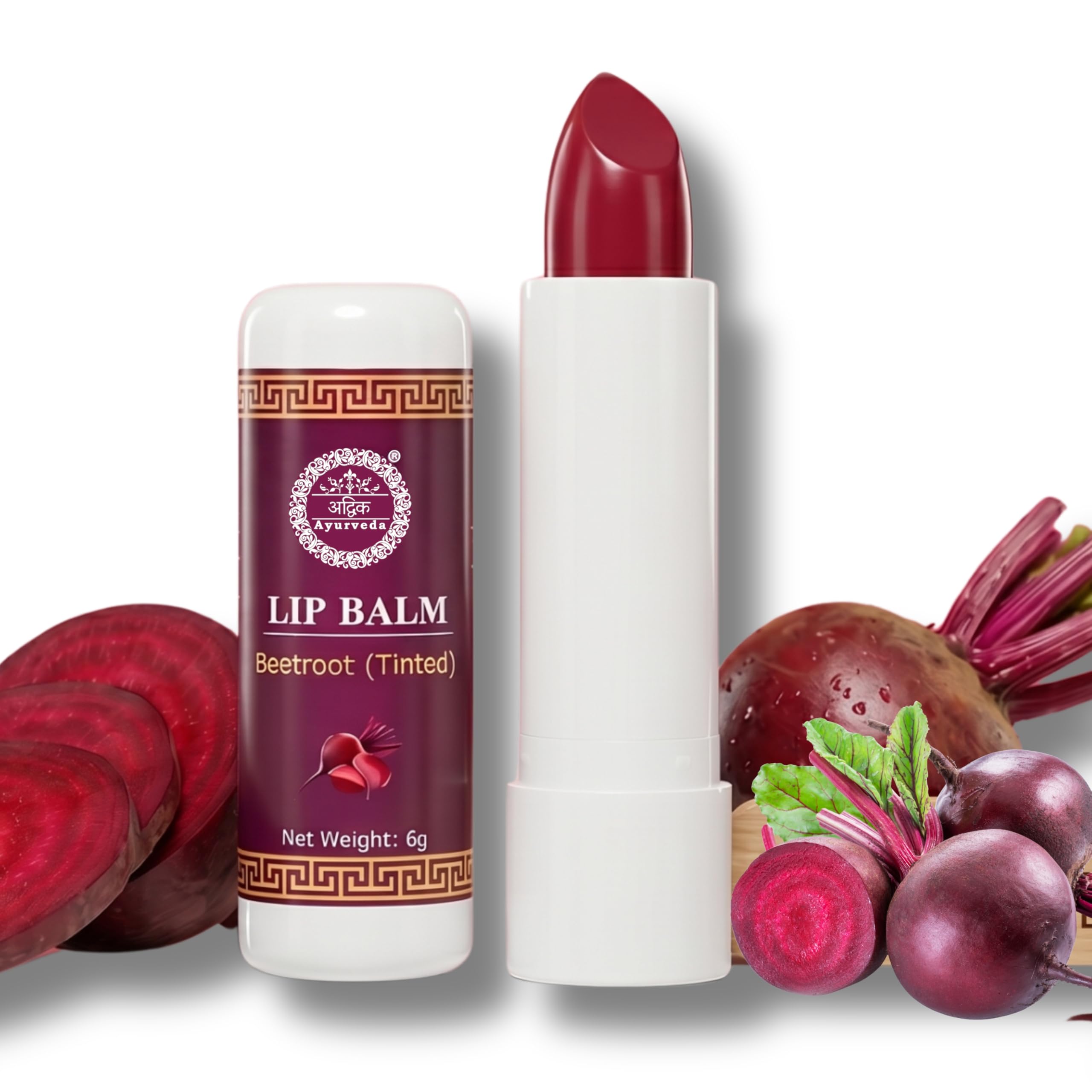 Advik Ayurveda Tinted Lip Balm (Beetroot), 6 gr – Natural Lip Balm for Soft, Rosy Lips-image-40