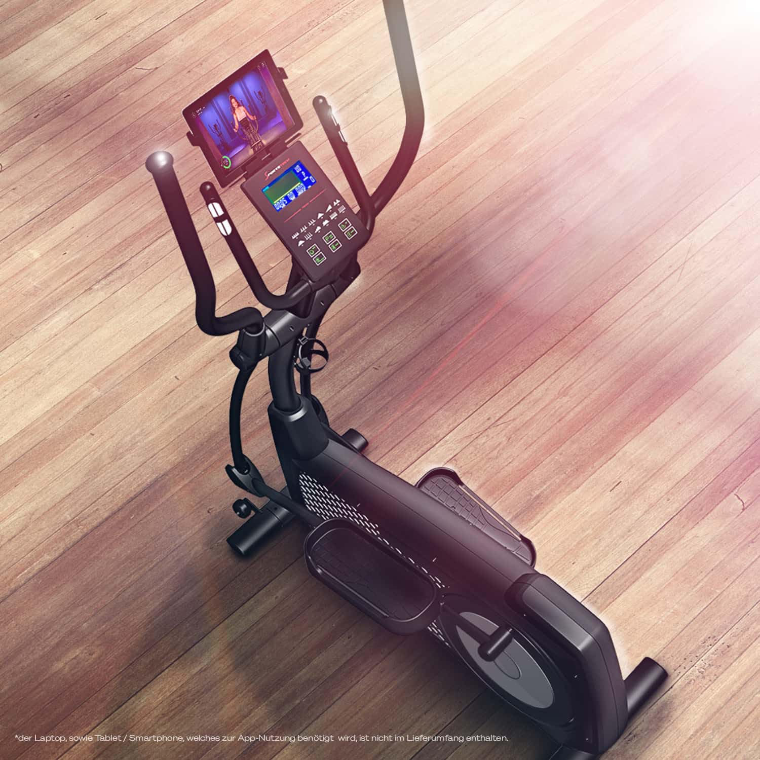 Sportstech CX2 Crosstrainer mit Stromgenerator Interaktive Video-Events Multiplayer-App