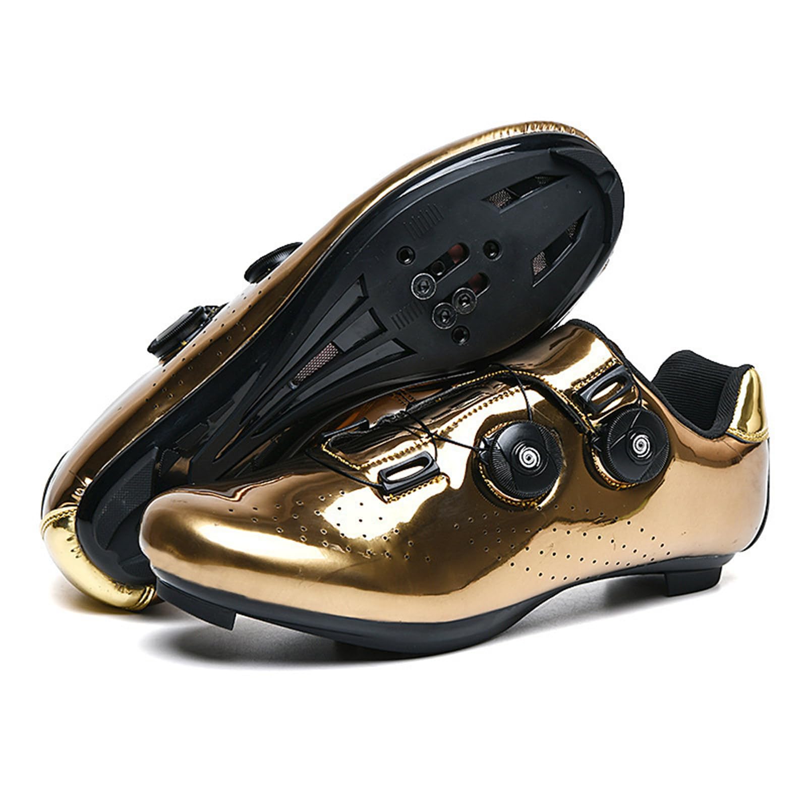 Hixingo Scarpe Uomo Donna Scarpe Strada Mountain Bike Compatibile Pedali SPD/SPD-SL Look Delta, Unisex Scarpes Ciclismo MTB Traspirante Rete All'aperto per Bici 36-47 EU