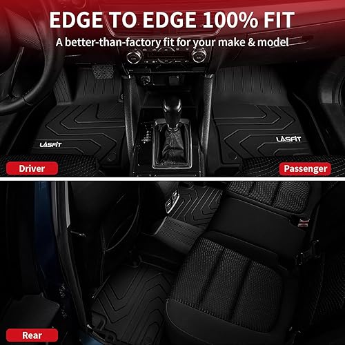 Miniatura 8 de LASFIT Alfombrillas para Mazda CX5 2017-2024, revestimientos de piso de protección para todo tipo de clima, tapetes de goma TPE para accesorios