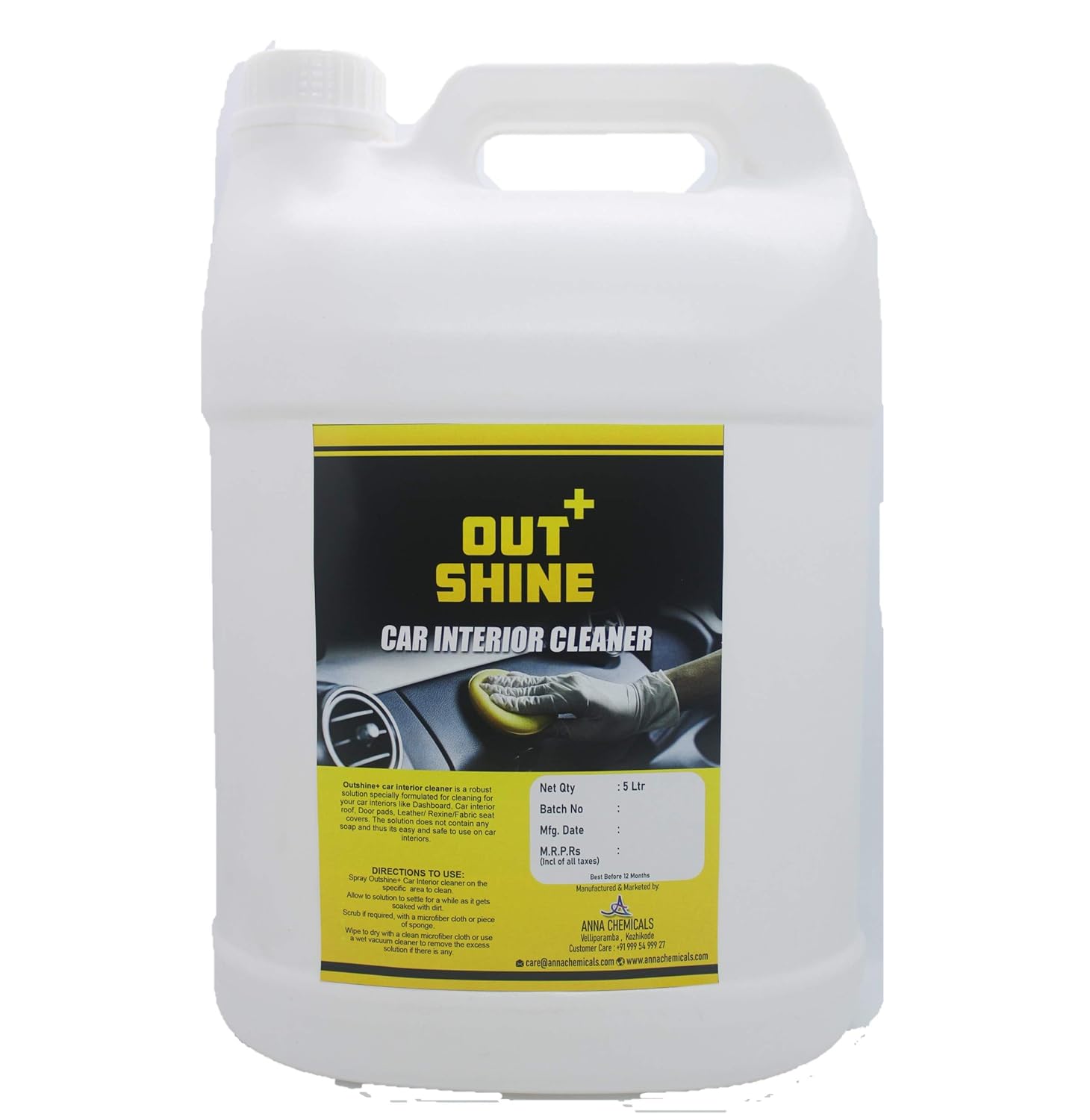 Outshine+ CAR INTERIOR CLEANER (Upholstery, Leather, Seat, Dashboard