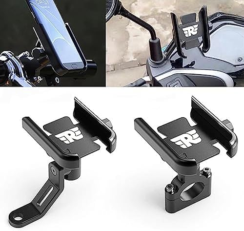 Miniatura 2 de Espejo retrovisor para manillar de motocicleta, soporte para teléfono móvil Navegación GPS Soporte para Royal Enfield BulletMeteorClassic 350 500