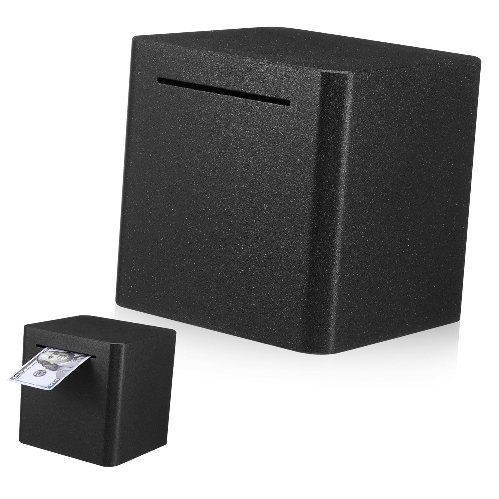 Piggy Bank Acier Boîte de Rangement Pratique pour Économies de Billets