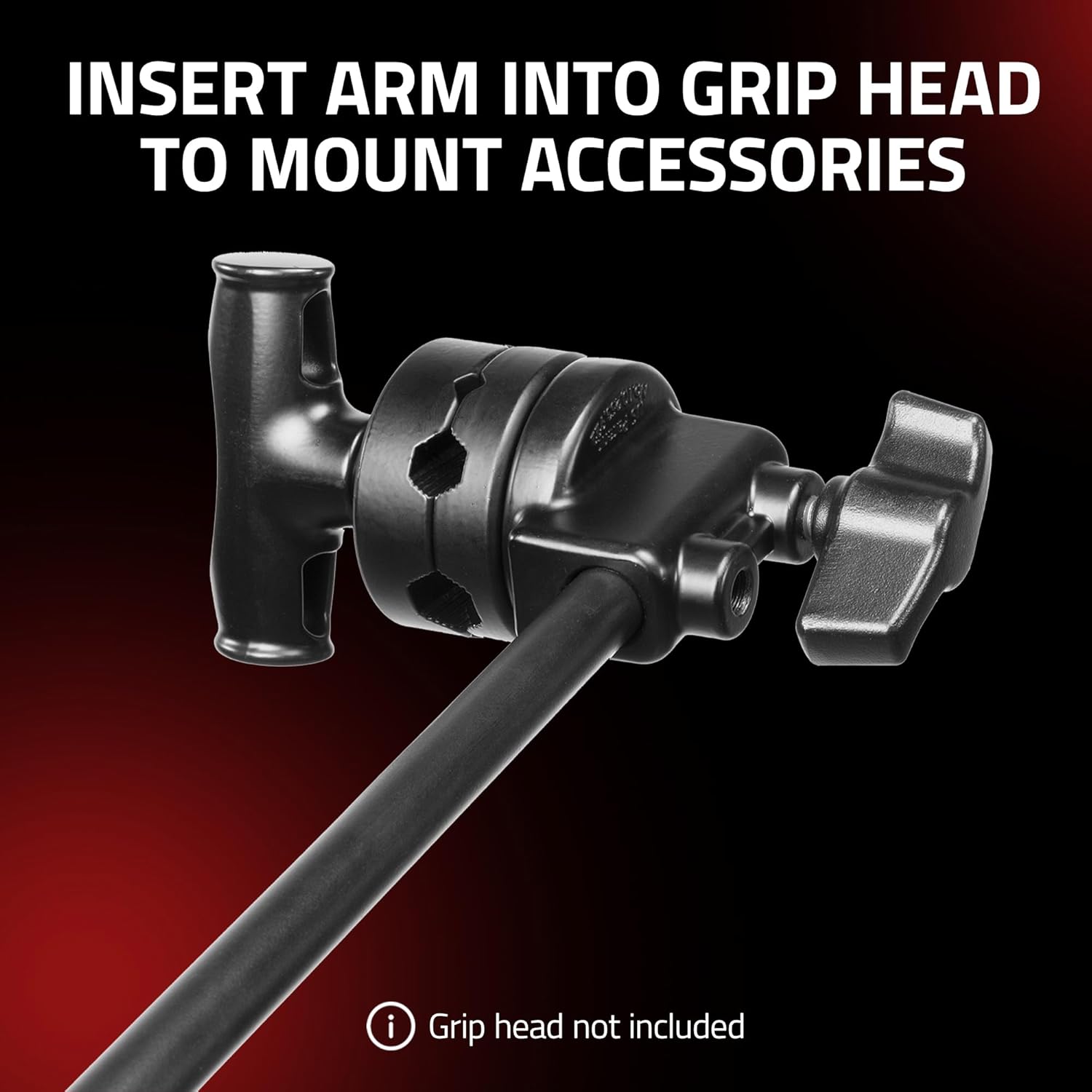 SHAPE C Stand Arm 40" – Stainless Steel Light Stand Boom Arm for Photography & Video | with Anti-Slip Pins (40")