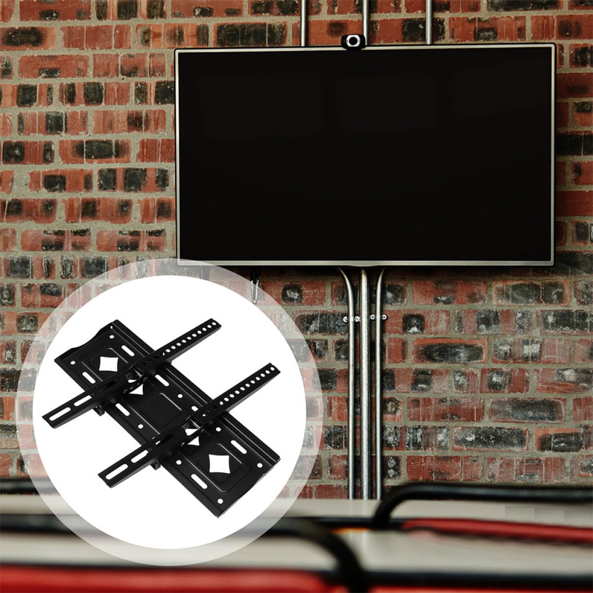 SHINEOFI Supporto da Parete per Tv Installazione Facile e Sicura per Tv Oltre Staffa Robusta per Case e Uffici