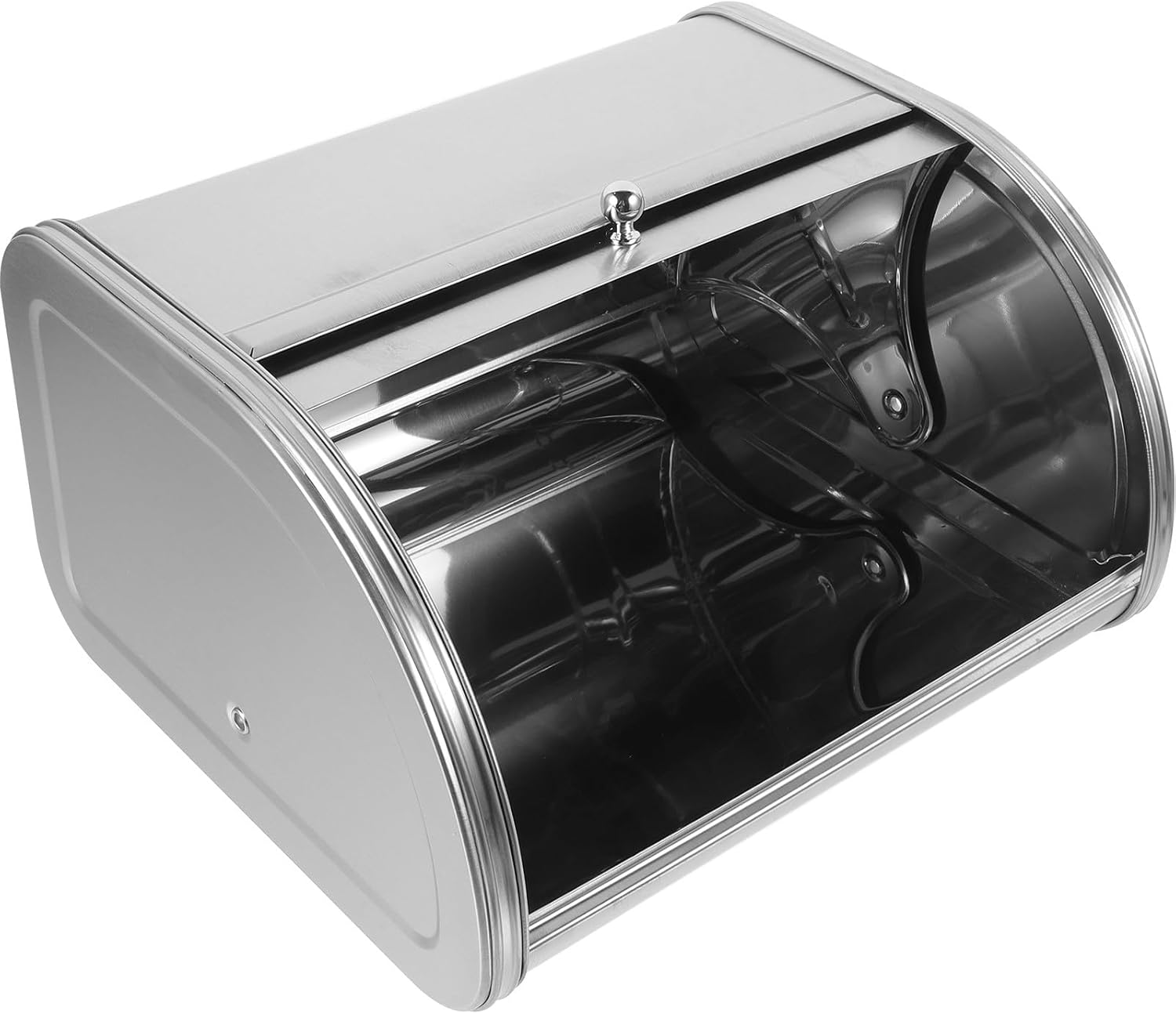 Metal Bread Box with Lid Countertop Bread Storage Bin for Kitchen for Fresh Loaf Storage