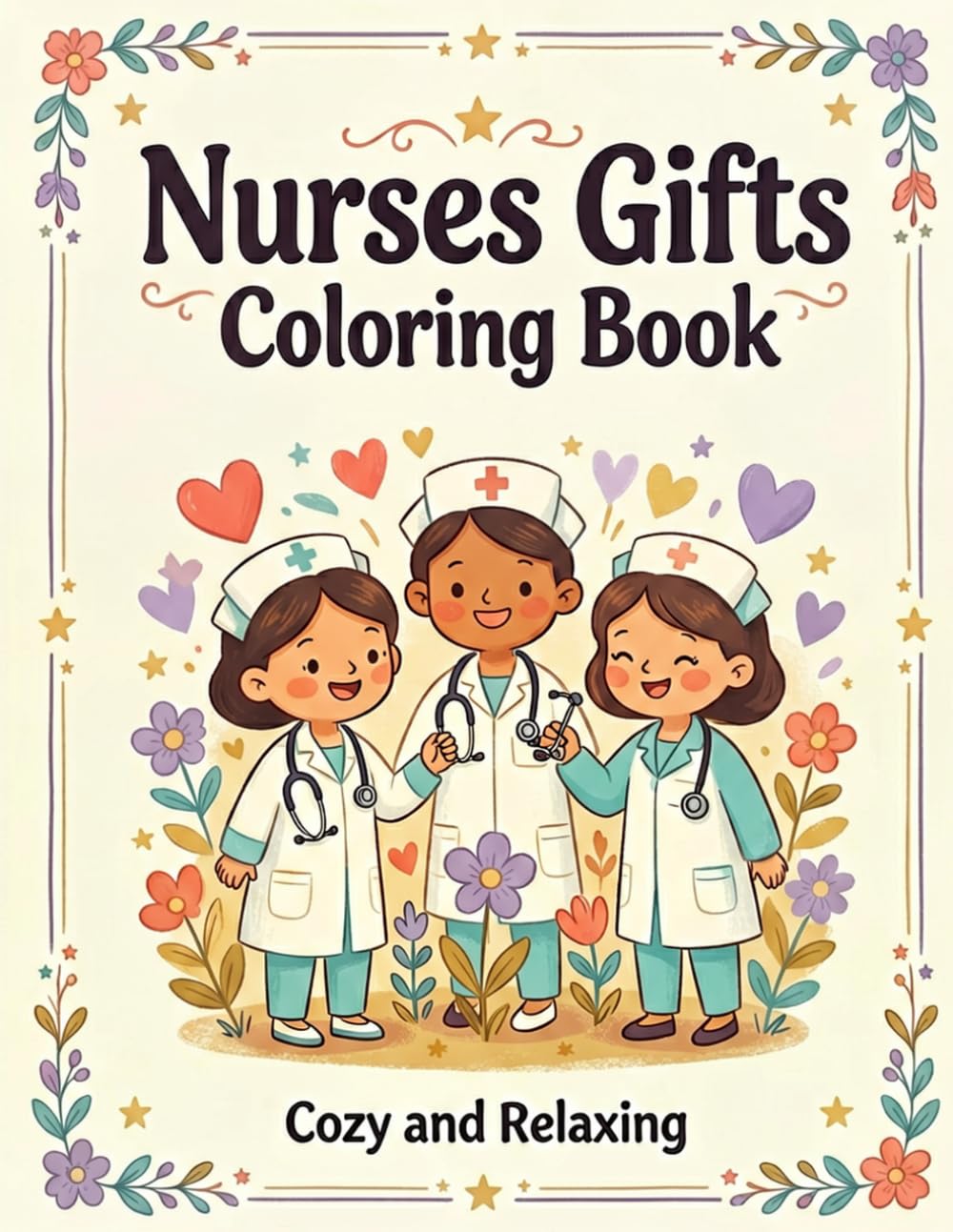 Nurses Gifts Coloring Book: Stress Relief Coloring Pages for Nurses, Celebrate Healthcare Heroes & Medical Staff with beautiful, cozy designs