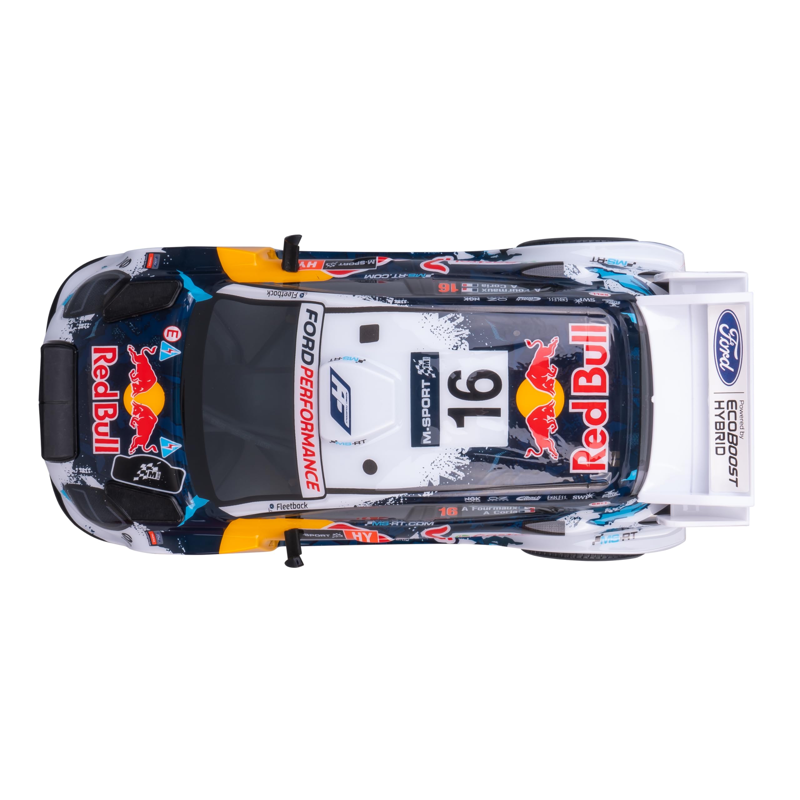 Nikko 10651 M-Sport Ford Puma Hybrid Rally1#16 Fourmaux 1:18 – Modellino da Rally con Luci LED Funzionanti – Auto Radiocomandata 27 cm