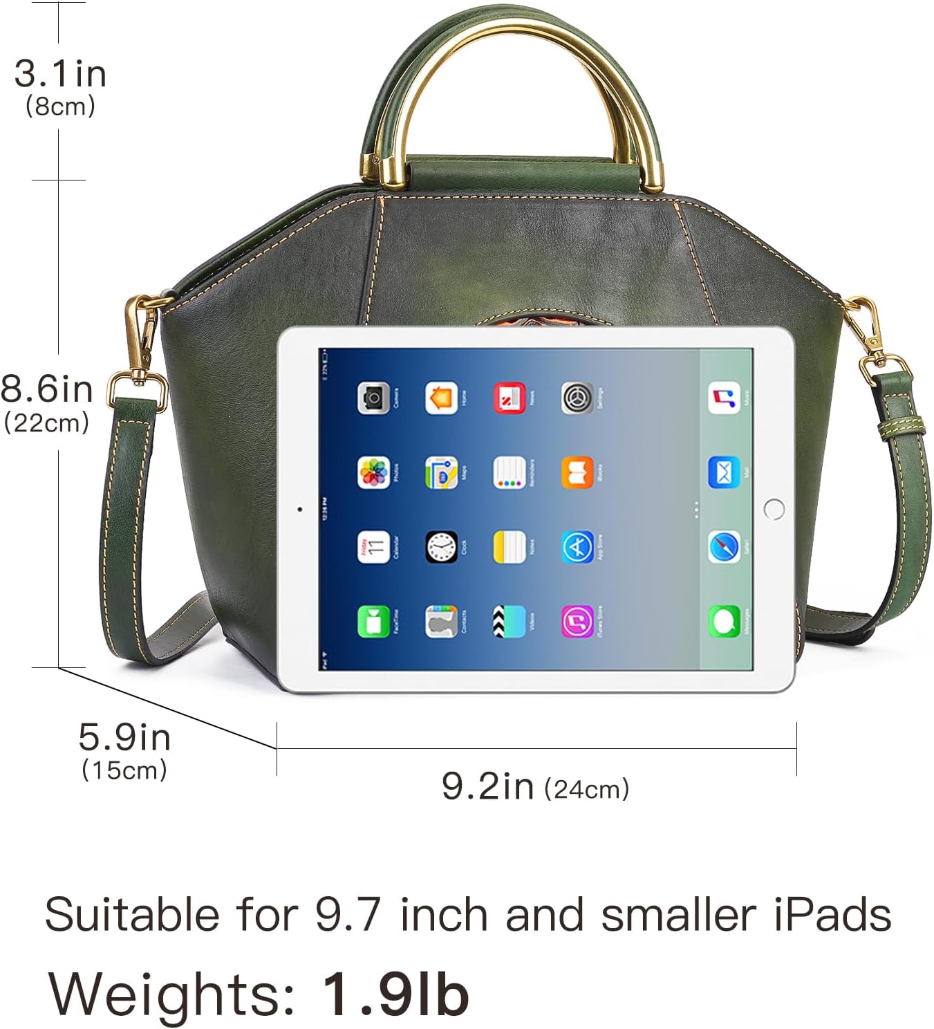 Leather Purses for Women Embossed Totem Women's Handbags Top Handle Satchel Retro Crossbody Bags for women - Image 4