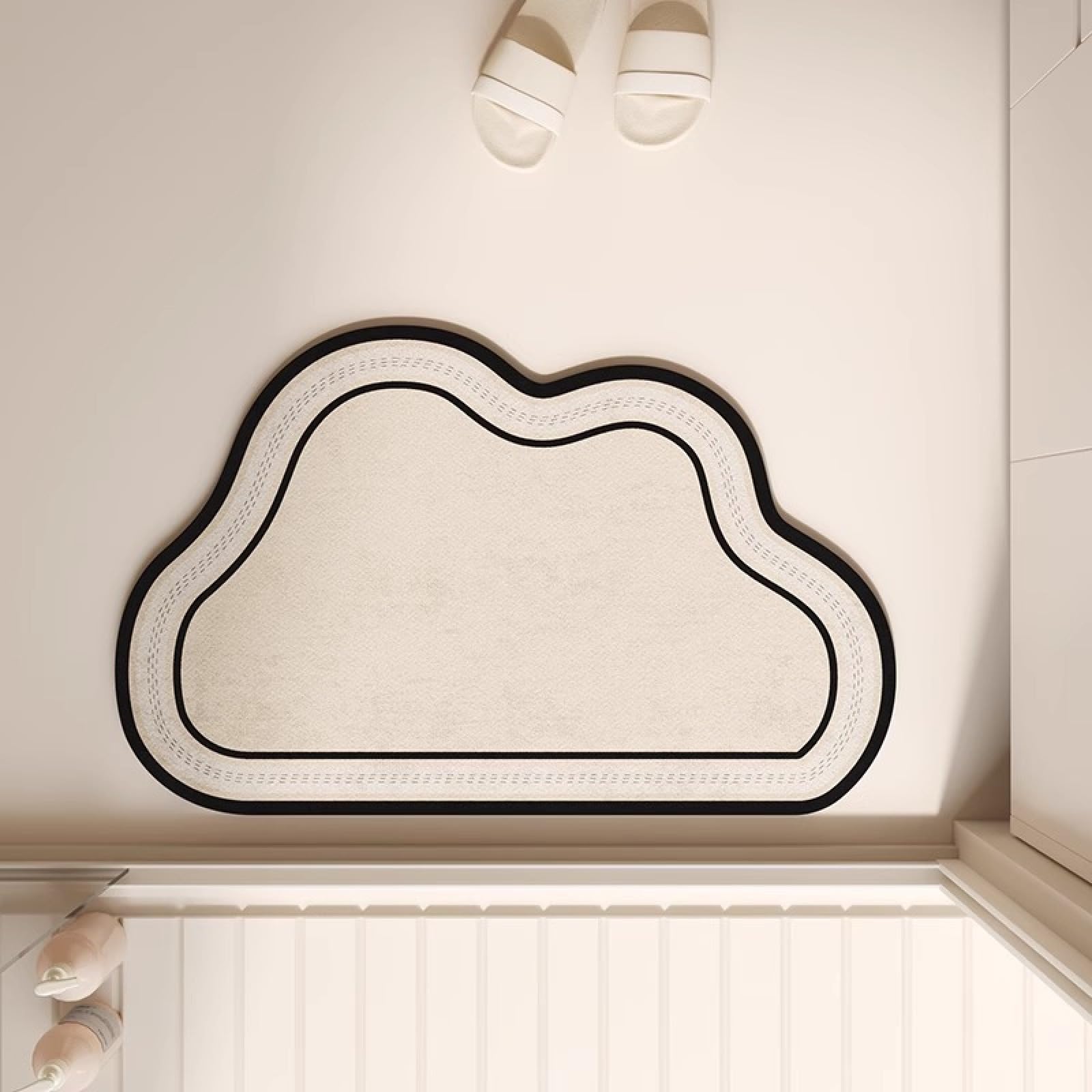 Tapis de bain pierre diatomite anti glissade pour sol sec