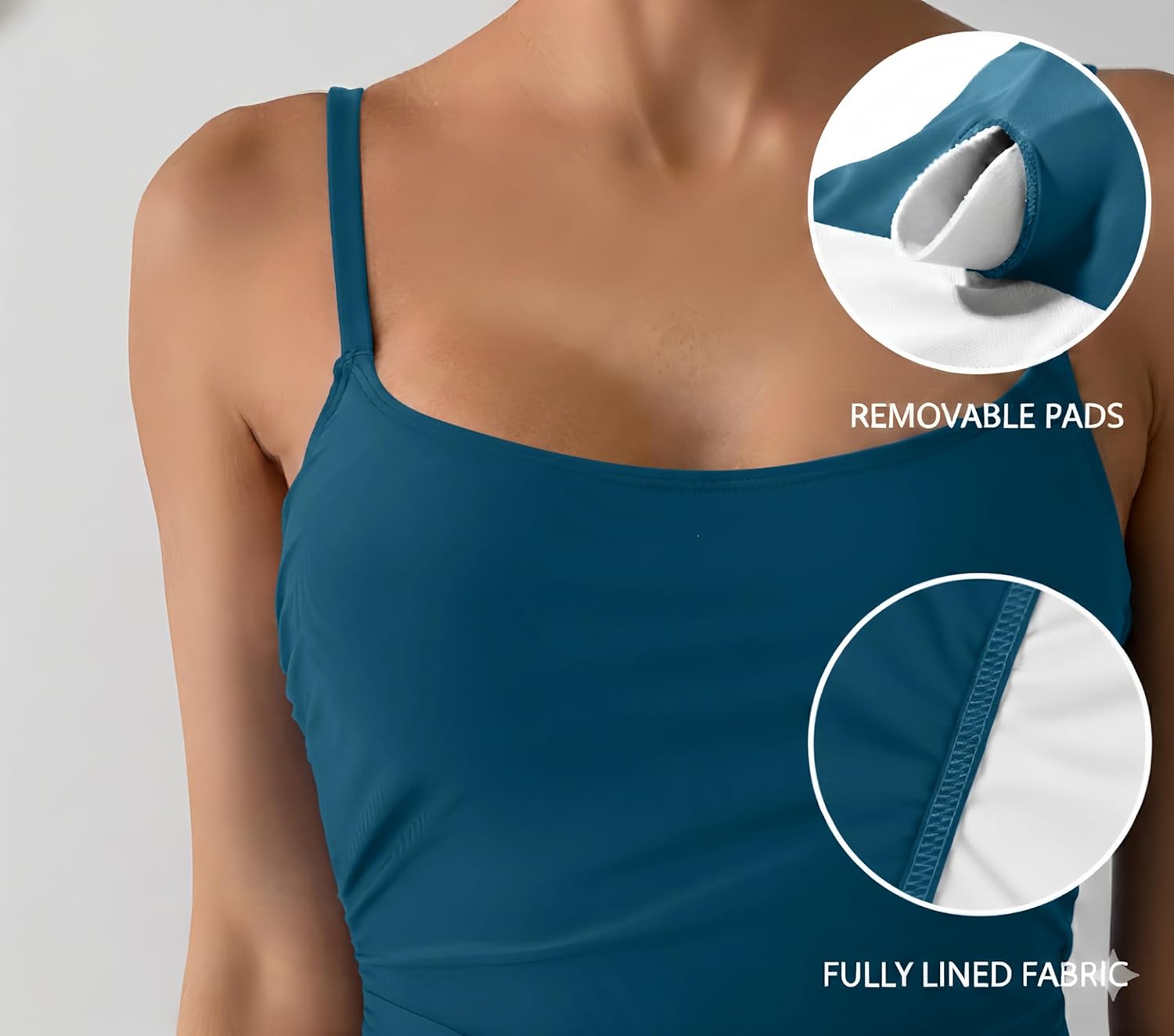 Women's Mesh Skirted One Piece Swimsuit Tropical Printed Backless Swimdress Tummy Control Bathing Suit Tie Back - Image 6