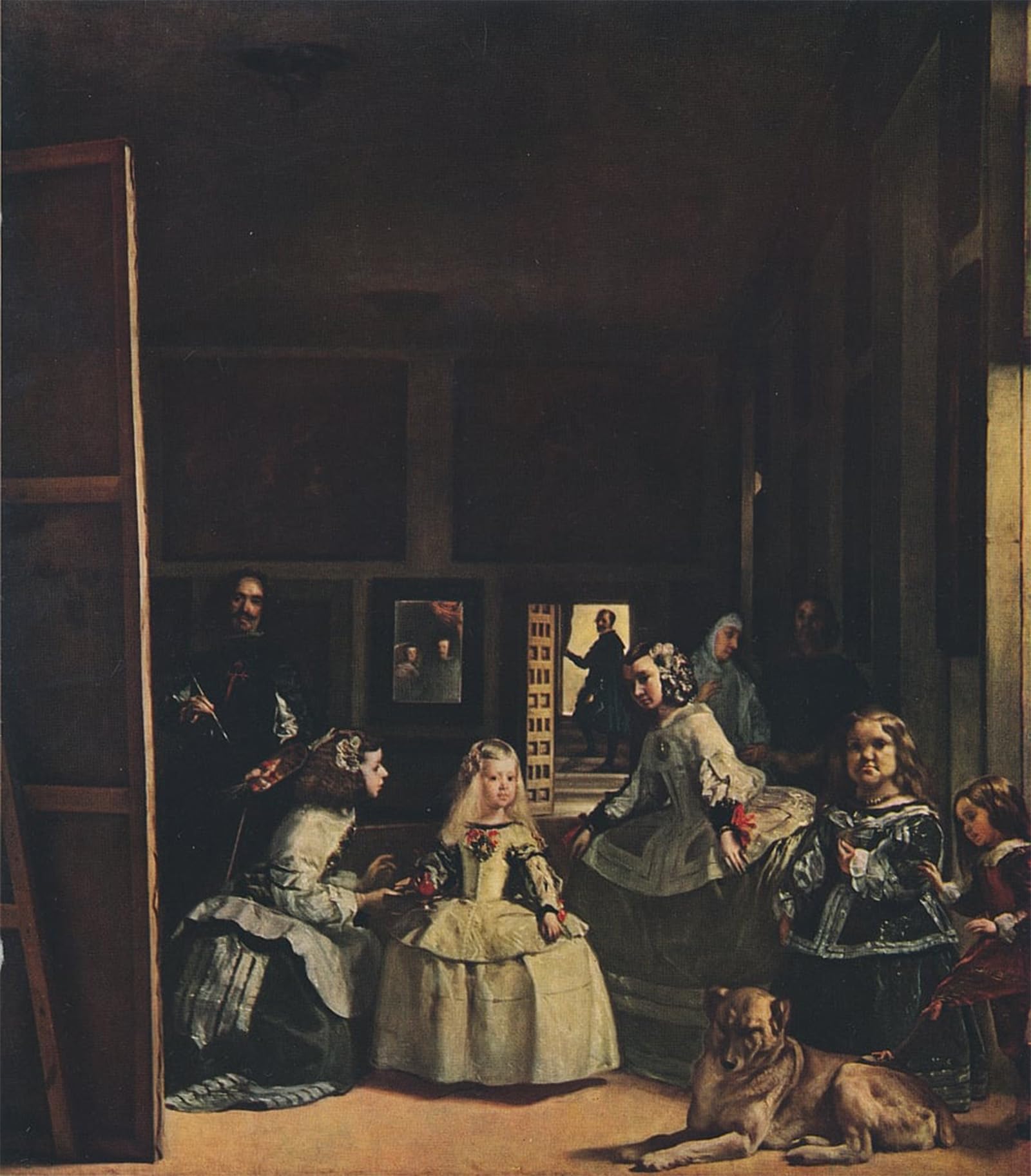 Artxlxxbn No Frame Famous Painting Art Wall Decor Abstract Art Picture Las Meninas Or The Family Of Felipe Iv By Diego Velázquez Animal Pictures For Home Decor 60X90cm