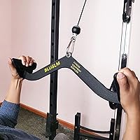 Vista 7 de LAT Pull Down Bar for Cable Machine, LAT Pulldown Attachments T-bar V-bar Cable Attachment for Gym, Back Tricep Strength Training Handle