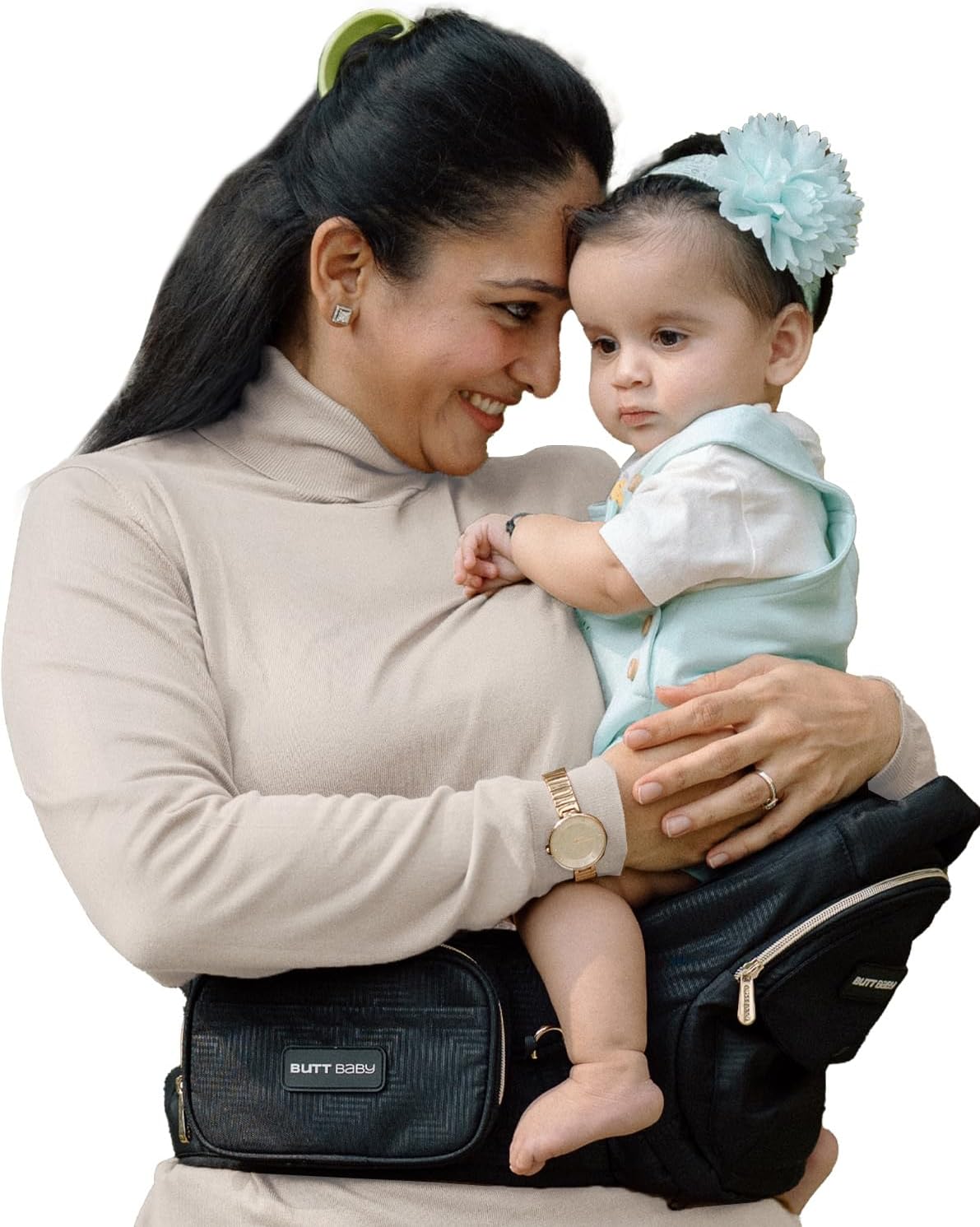 BUTT BABY Black Gold Baby Carrier With Hip Seat For Toddler