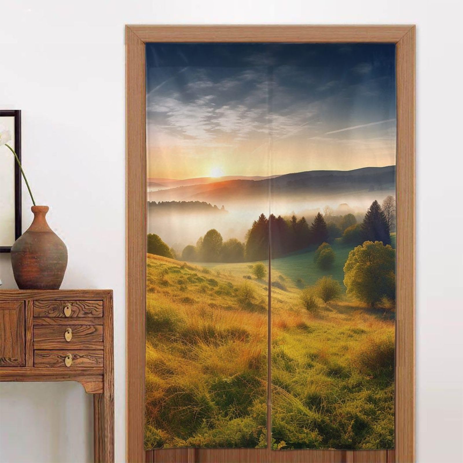 Rideaux de porte Feng Shui pour intimité de la chambre et cuisine