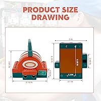Vista 3 de Interruptor de cuchillo de desconexión de doble tiro, 100 A, 380 V, 3 polos, interruptor de conmutación bidireccional de seguridad naranja