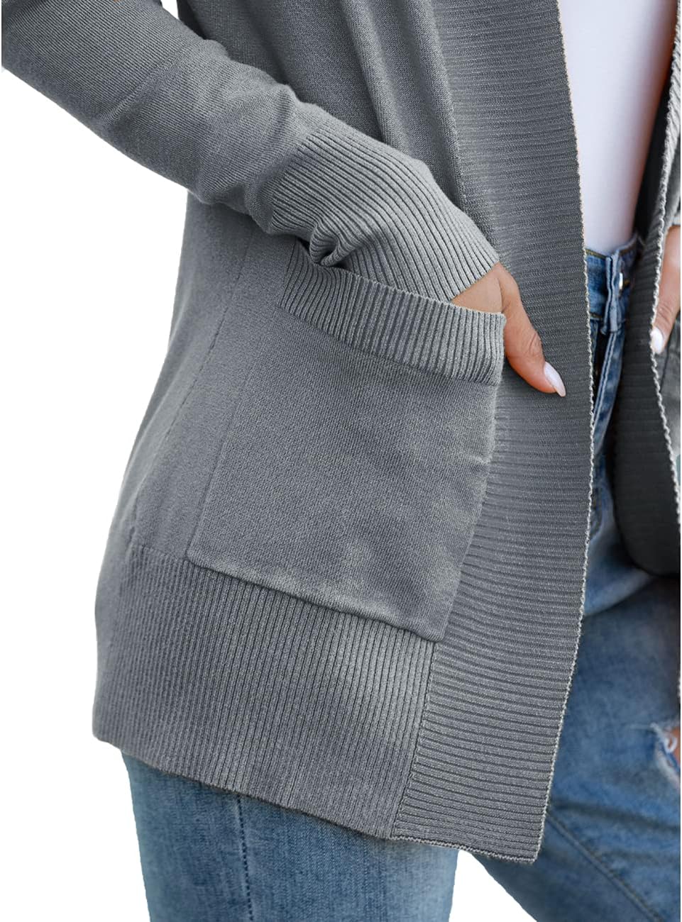 REDHOTYPE Women's Cardigans with Pockets Casual Lightweight Open Front Cardigan Sweaters for Women (S-2XL) - Image 4