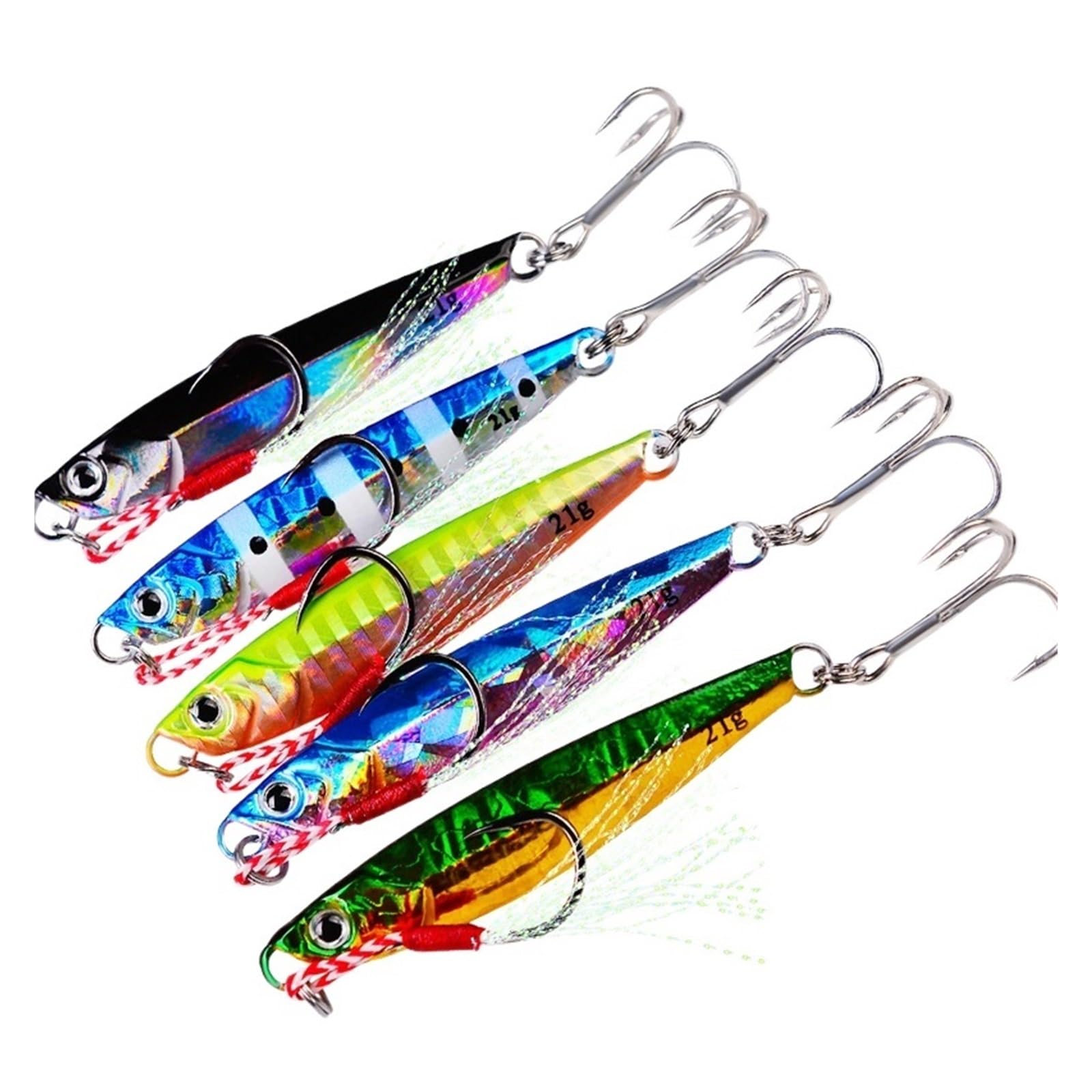 INEOUT 5 Uds Nuevo Cebo De Metal Fundido Spinner Cuchara Señuelos De Pesca Jigs Trucha Pesca Cebos Duros Aparejos Pesca Fish Jigging Set