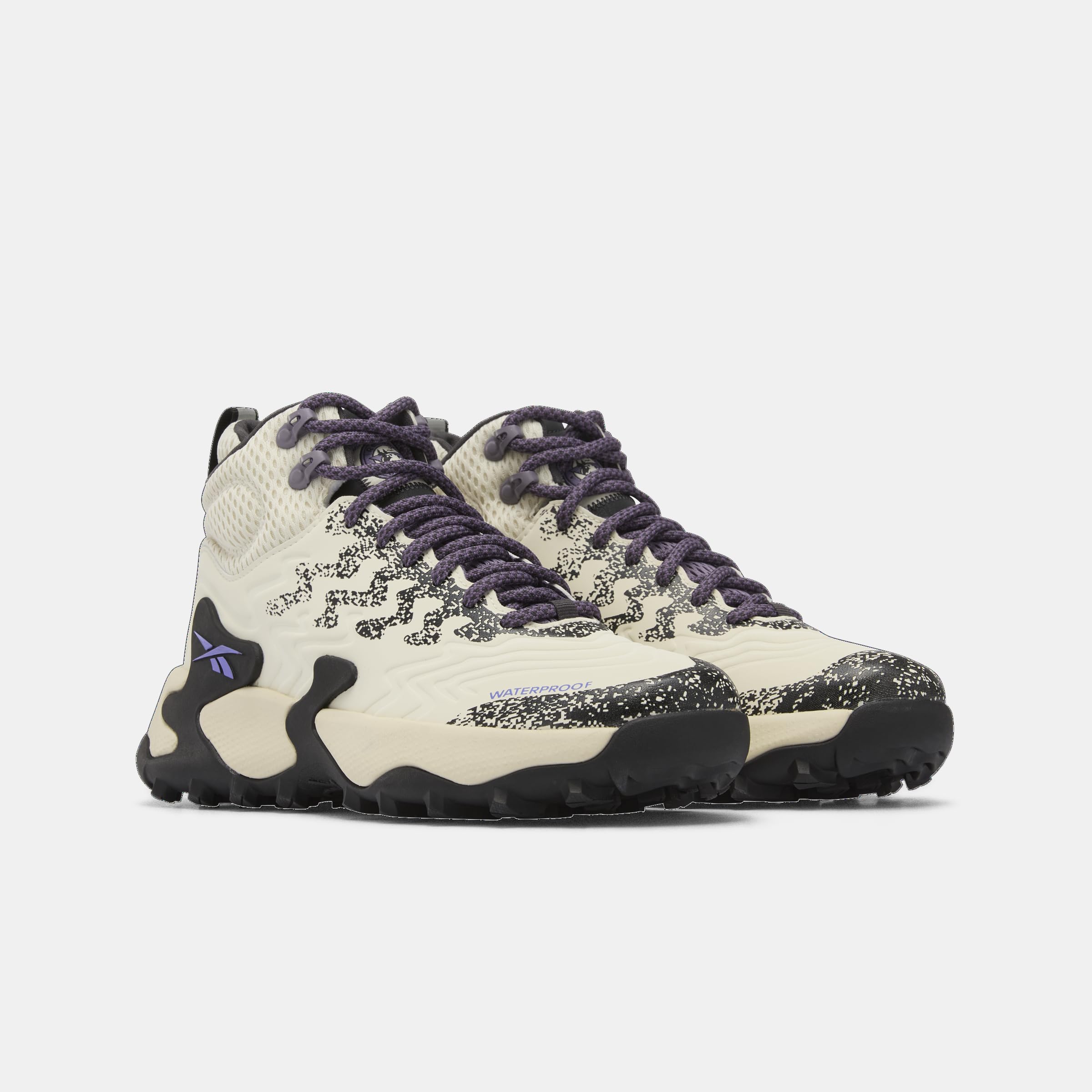 Reebok Women's Kitari DMX Trainers, Alabaster/Washed Black/Purple Fusion, 41 EU, Alabaster Washed Black Purple Fusion, 8.5 UK