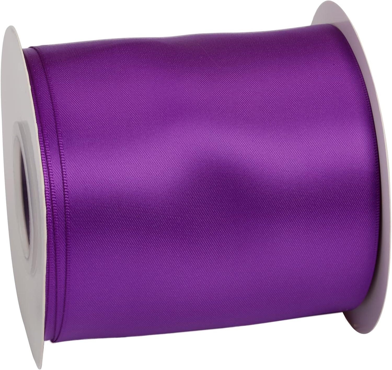 Ribbonitlux 100mm Wide Double Face Satin Ribbon 22 Meters (465-Purple, Set for Bow Party Decor, Sewing Applications, Wedding and Craft - Image 4