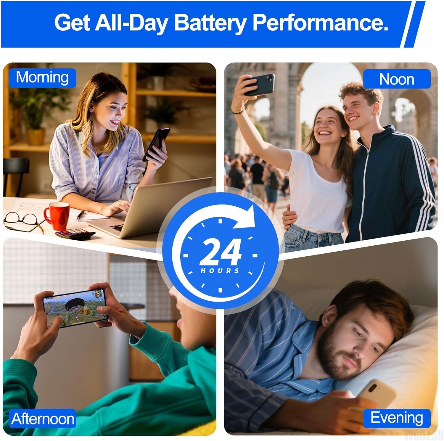 Battery Replacement for Samsung Galaxy S24 Ultra New 0 Cycle 4855mAh BS928ABY High Capacity Lithium Polymer for Samsung S24 Ultra with Complete Fix Tools Kit S928U S928B S928W S9280