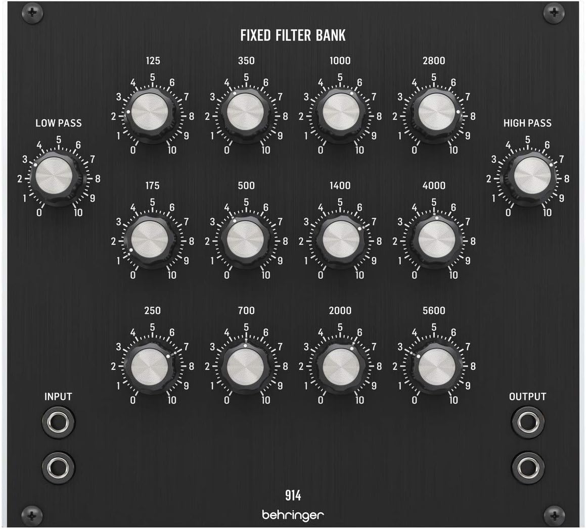 Behringer 914 FIXED FILTER BANK Legendary Analog Fixed Filter Bank Module for Eurorack