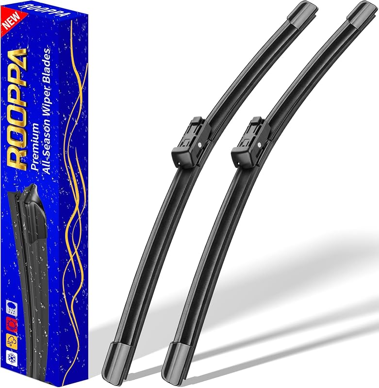 Palhetas do limpador de para-brisa dianteiro Rooppa 22" para Chevrolet Silverado e GMC 2014–2018 – Par
