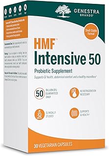 Genestra Brands HMF Intensive 50 | Supports GI Health, Abdominal Comfort and Healthy Microflora | 30 Vegetarian Capsules