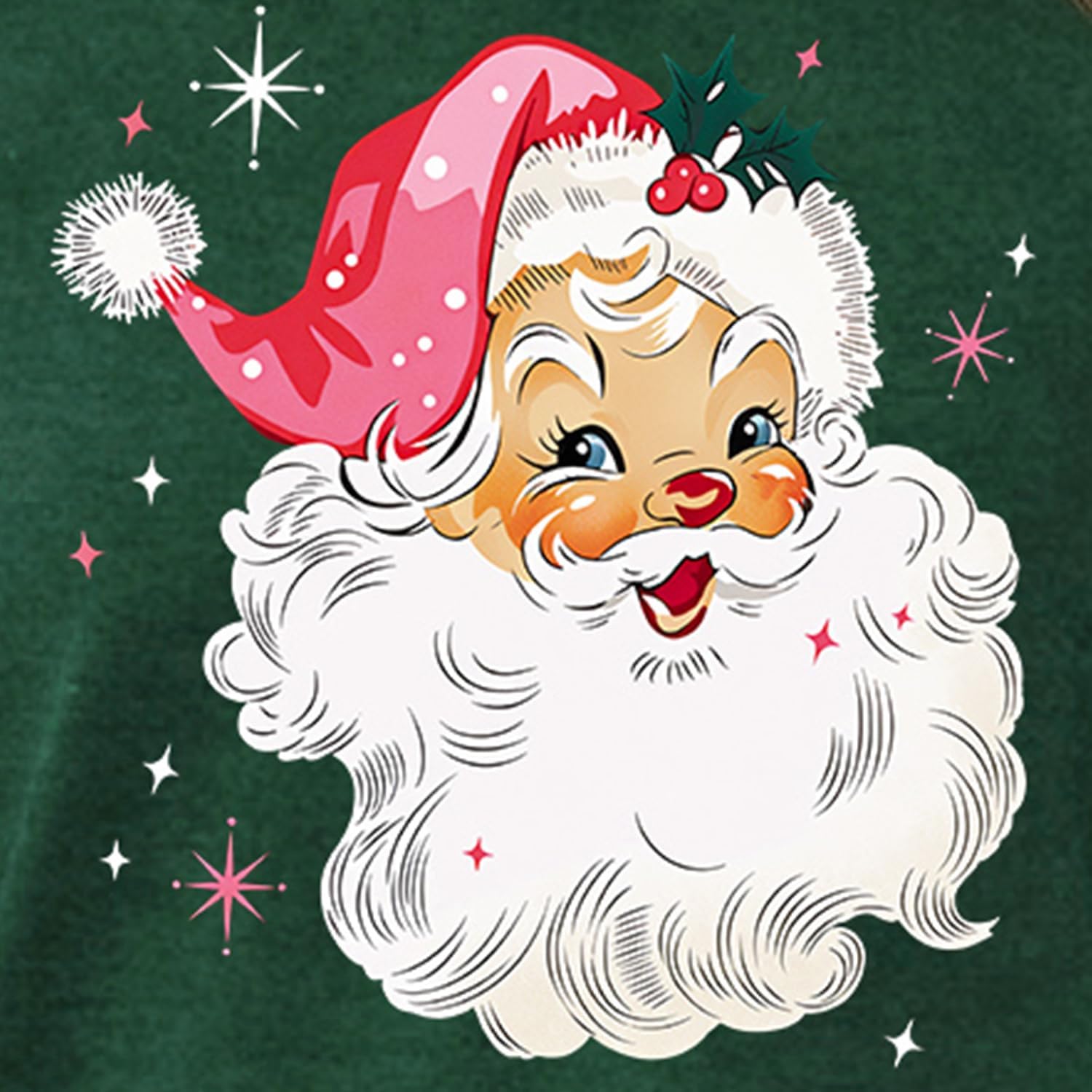 Women’s Christmas Long Sleeve Shirt – Santa Snowflake Holiday Tee Soft Xmas Casual Top - Image 6