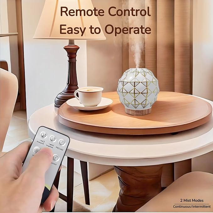 Difusor de Aceites Esenciales YOUENKITY 100ML con Luces LED, Control Remoto miniatura 7