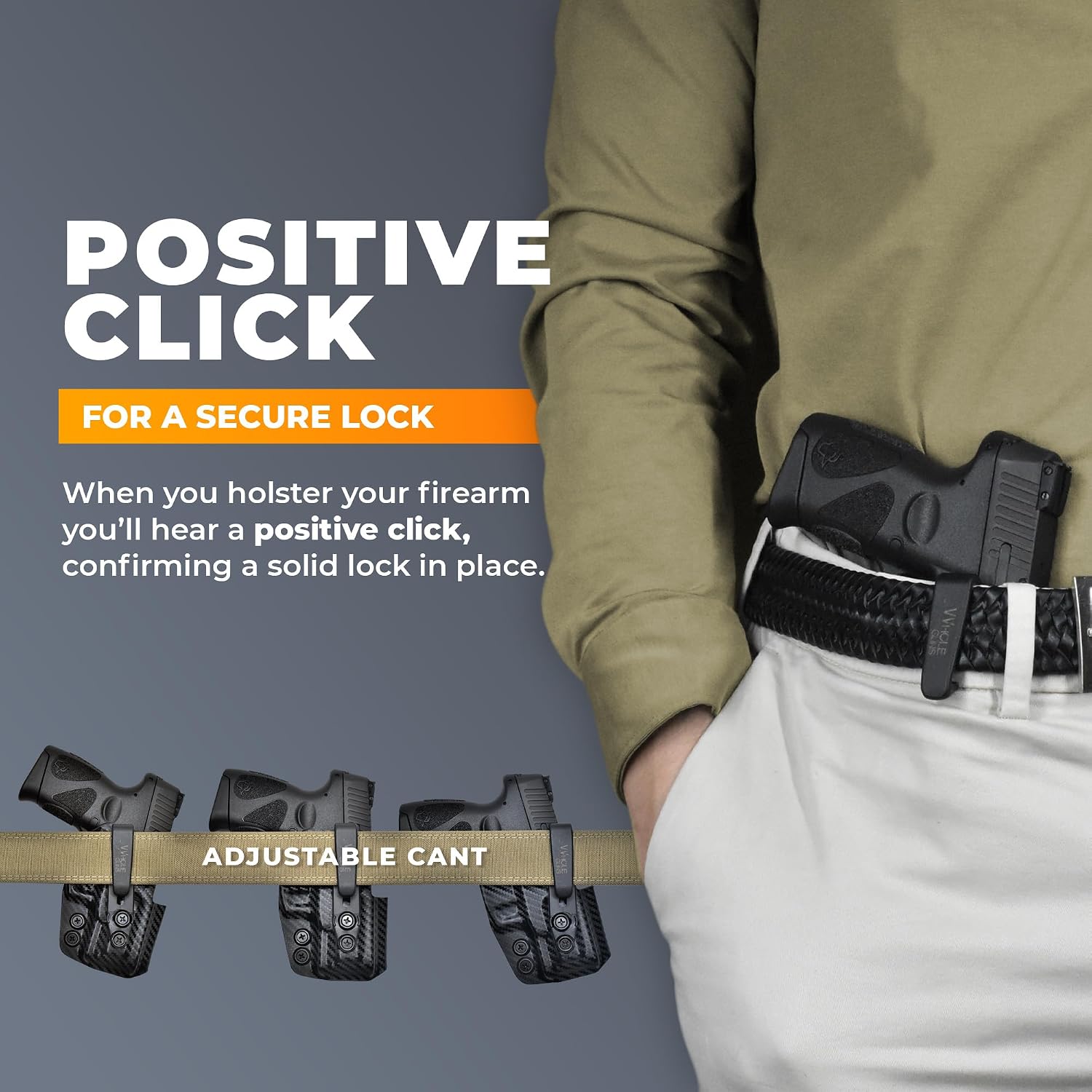 IWB Tuckable Holster - Inside The Waistband Holster - fits Rugr Max-9