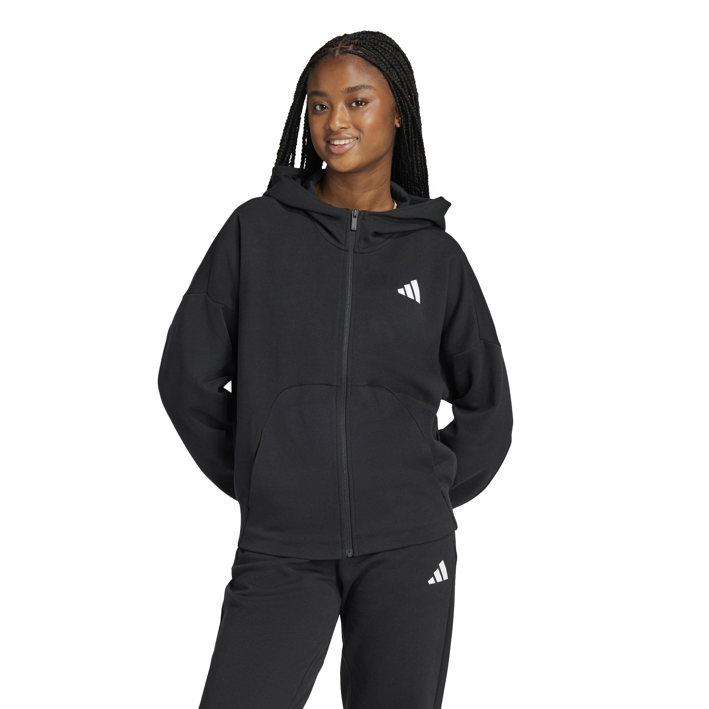 adidas Damen Future Icons Small Logo Full Zip Hoodie Kapuzen-Oberteil (1er Pack)