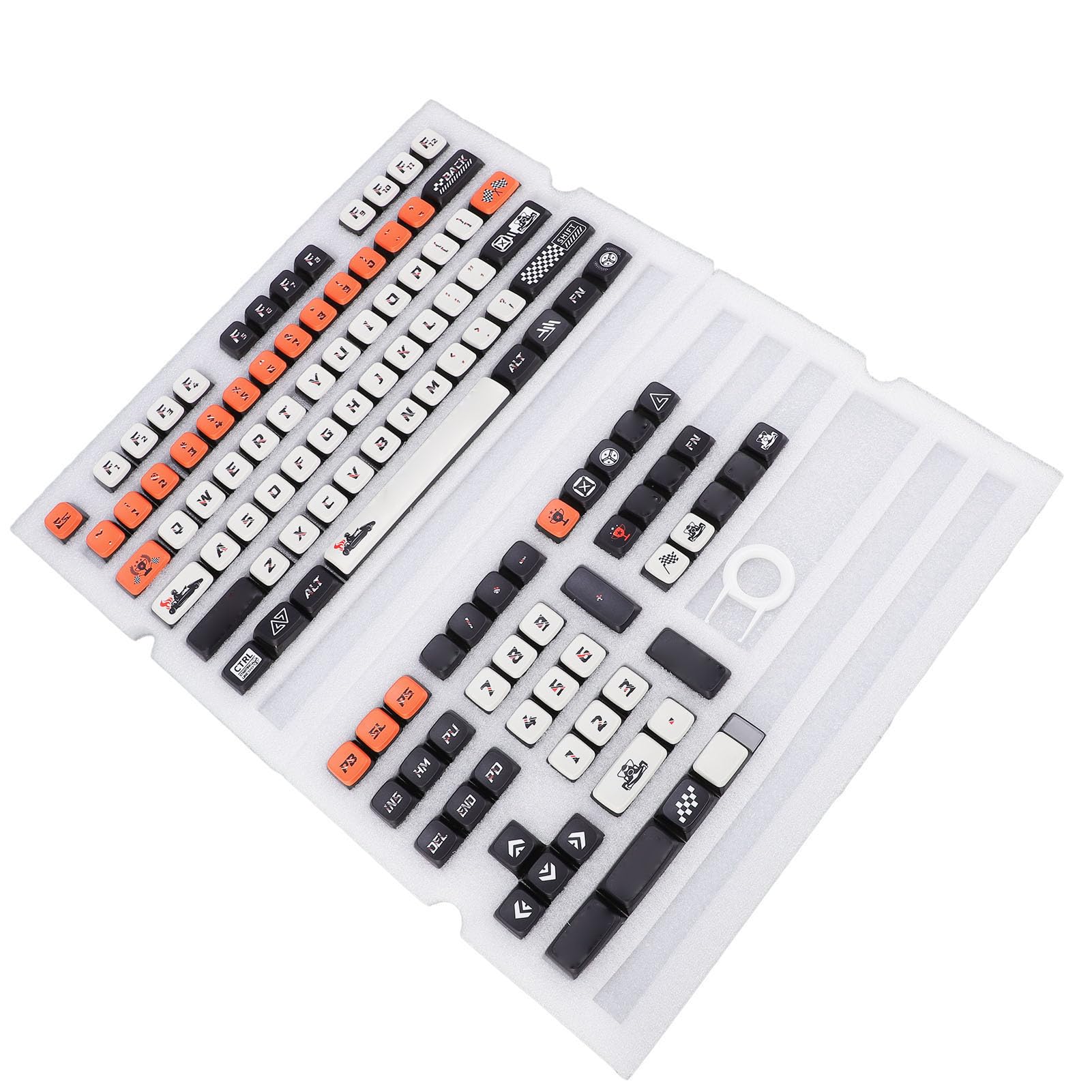 Zestaw 122 klawiszy Pudding Keycap Premium Sublimacja barwnika Materiał PBT Uniwersalne nasadki na klawisze o profilu MSA dla entuzjastów klawiatur mechanicznych Gracze