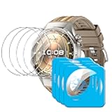 Compatible For Huawei Watch GT 6 Pro 46mm screen protector, Anti-Scratch Tempered Glass flim, Case Friendly, HD Ultra, 4 PACK