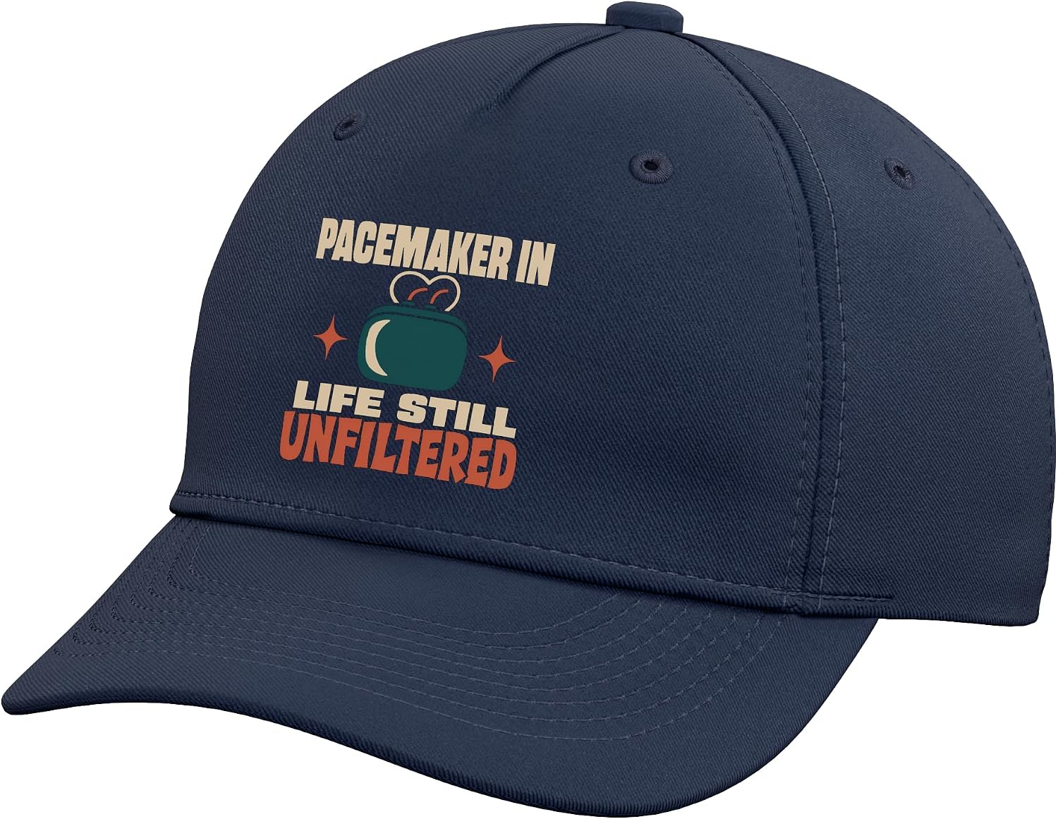 Pacemaker ICD Cardiac Device Recipient Gift Adjustable Baseball Hat
